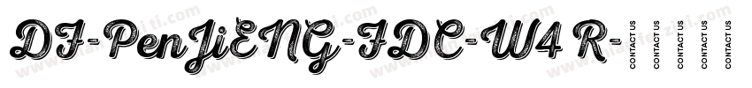 DF-PenJiENG-FDC-W4 R字体转换